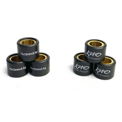 China Plastic Stainless Steel And The New Kao List 15x12mm 5.5g Racing Motorcycle Variator Roller Weight Roller For Rs for sale