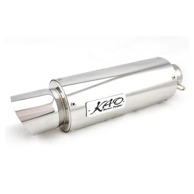 China Stainless steel and aluminum new listing Kao Oem Motorcycle Stainless Steel exhaust scooter muffler modified pipe for sale