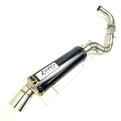 China aluminum +stainless steel KAO MIO 160cc racing muffler professional exhaust pipe for YAMAHA for sale