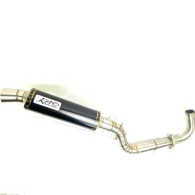 China aluminum +stainless steel KAO MIO 180cc racing professional muffler exhaust pipe for YAMAHA for sale