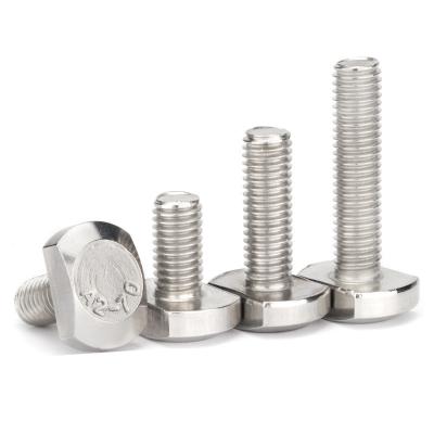 China 304 Stainless Steel T-bolt Construction T-slot Bolts T-plate Screws M6M8M10M12M16M20 for sale