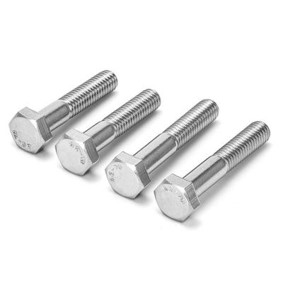 China Factory Price High Tension Stainless Steel Half Tooth Stainless Steel Hexagon 304 Din931 Head Bolt for sale