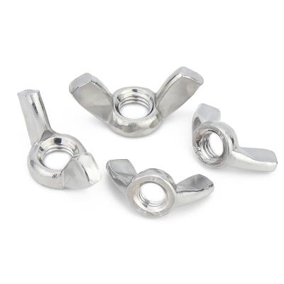 China Heavy industry manufacturer direct selling 304 butterfly nut stainless steel wing nut Yuanbao Yangjiao hand screw m3m4m5m6m8m10m12 for sale