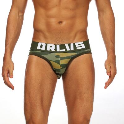 China Anti-Static Cotton fun men's thong fashion hollow out camouflage jockstraps for sale