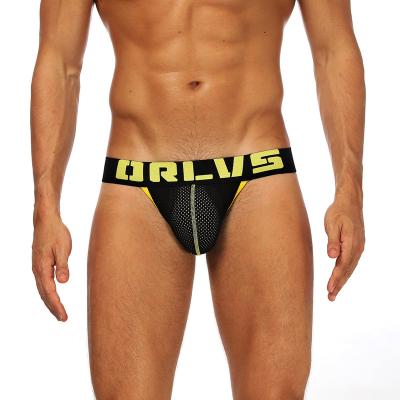 China Anti-Static Men's thong mesh fabric sexy and breathable jockstraps for men for sale