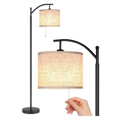 China Industrial floor lamp, living room floor lamps, reading standing light with hanging lampshade, 9W LED bulb for sale