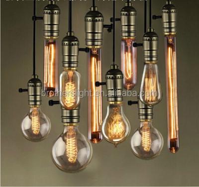 China Hot Selling Brass Antique Style Vintage Retro Edison Light Bulbs 40w 60w for sale