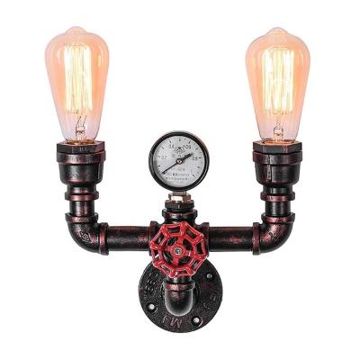 China Vintage Residential 3*E27 / E26 Industrial Wall Lamp For Gallery for sale