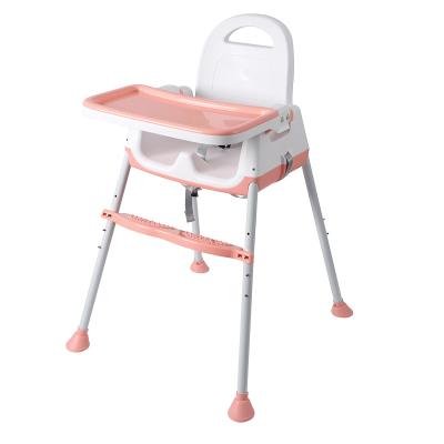 China Height Adjustable 3 in 1 Eat and Play Baby Umpire Chair Feeding Chair with Wheels and Seat Belt for sale