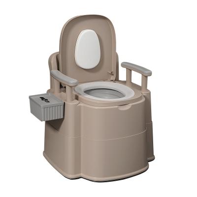 China Modern Foldable Plastic Portable Toilet Detachable Inner Bucket and Removable Toilet Paper Holder Toilet for sale