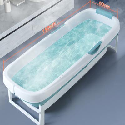 China New Design Hot Selling Foldable Free Stocked Plastic For 158CM Adult Portable Bathtub Soaking Tub for sale