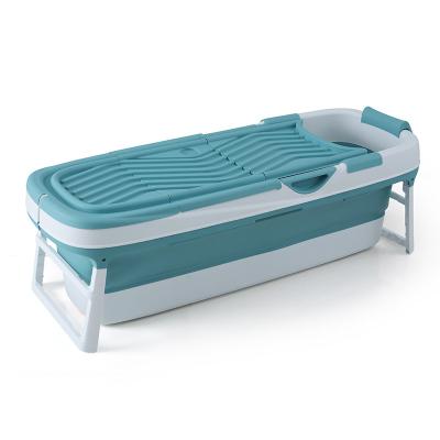 China Portable Foldable Bathtub Stocked With Cover For Adult, Family SPA Soaking Tub For Small Bathroom for sale