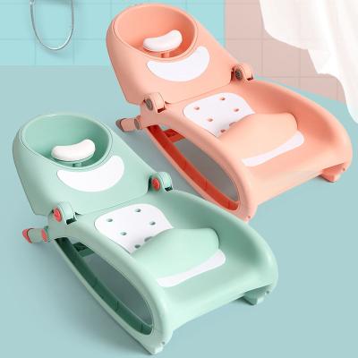 China Girls Adjustable Bather, Kids Hair Washing Bath Seat, Kids Head Back Angle Toddler Shampoo Chair Hair Rinser for sale