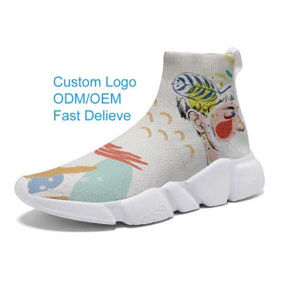 China Custom Cushioning Women's Sports Shoes Series 2022 Summer Leisure Walking Shoes Soft Style Women's Sock Fashion for sale