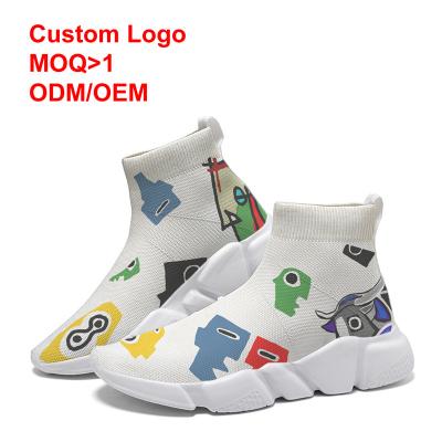 China Manufacturer lightweight wholesale logo summer custom children's shoes running shoes bump children's shoes square design for sale