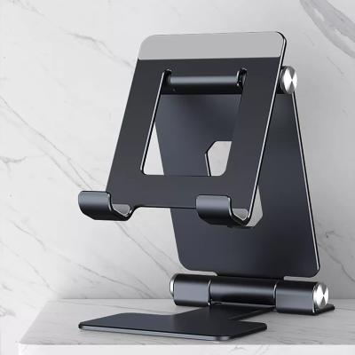 China Foldable Aluminum Adjustable Height Tablet Holder Stand Phone Holder for iPhone for iPad Small Laptop for sale