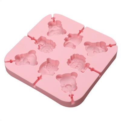 China High quality HuaMJ Amazon ice cream popsicle mold household dessert safe hot wholesale viable shop and manufacturer silicone shape odorless for sale