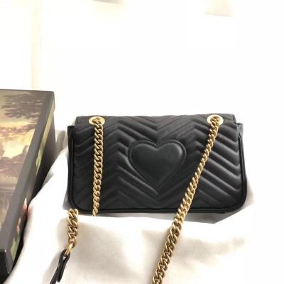 China Waterproof Luxury Handbags Factory Direct sale Top mirror quality chain marmont bag designer famous brands shoulder bag for women 446744 for sale