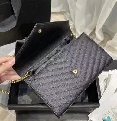 China Waterproof Classic Women's Top Quality Chain Flip Crossbody Bag Luxury Fur Handbags 2022 New Artical For Women Caviar Wallet 360452 for sale