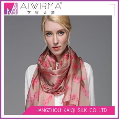 China PAJ Silk Long Fashion Silk Scarf / Lady Silk Scarf In Stock LFX09 for sale