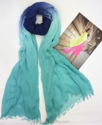 China 100% Modal 100% Modal Gradient Color Printed Wholesale Fabric Scarf for sale