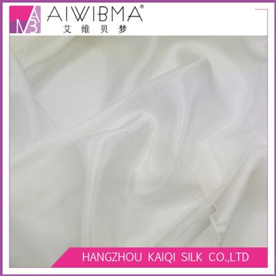 China 100% pure white plain Undyed mulberry silk/PFD paj/habutai/habotai fabric for garment, hand painting scarves for sale