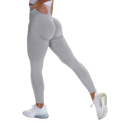 China Hip Breathable Women's Mention Yoga Seamless Pants Smiles Women Tights Sports Fitness Gym Gaiters for sale