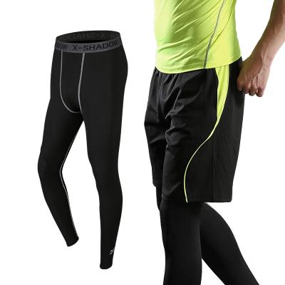 China Factory Wholesale Compression Gaiters Antibacterial Sports Gym Workout Men Fitness Wear Tights Pants for sale