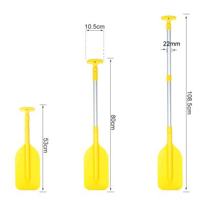 China BOYS Waterplay Surfing Lightweight Expandable 3 Section Yellow Paddle Rowing Inflatable Boat with T-Handle Dinghy Accessory Raft for sale