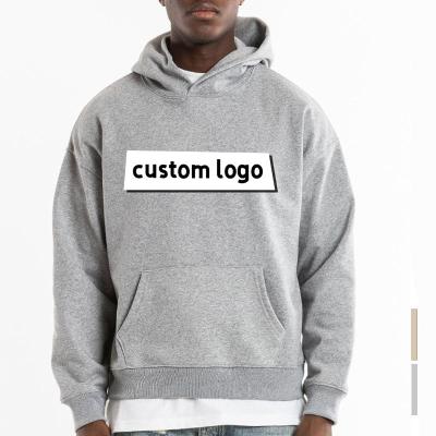 China Custom Anti-wrinkle pullover high quality cotton 100% heavy breath printing mens unisex hoodies plus size hoody for sale