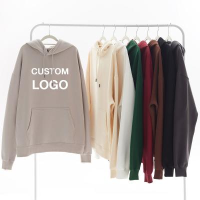 China Anti-wrinkle hoodie 700 heavy duty gsmcustom grown faded horn all over print 100% cotton polyester hoodie loose pullover sweatshirt for sale