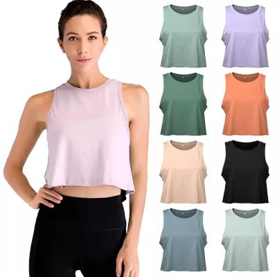 China Wholesale hot sale anti-shrink loose tank tops for women with simple custom logo sleeveless crop tops for women for sale