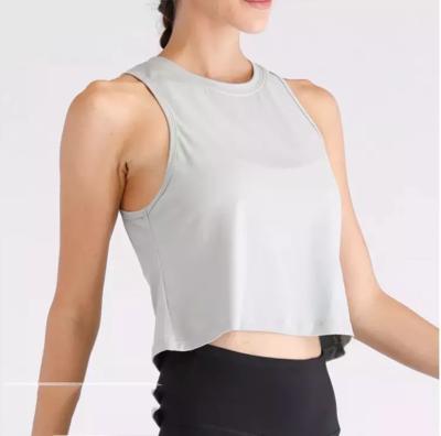 China Wholesale Anti-Shrink Sports Single Loose Running Women's OEM Fit Crop Breathable Tank Top for sale