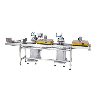 China UVLED Dryer 1520C2 2 Color Shoes Insoles Screen Printing Machine With Conveyor Tunnel for sale