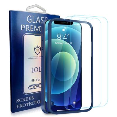 China Full Page PC China Manufacturer 3D Dust Proof Mobile Phone Tempered Glass Screen Protector/iPhone 12 Installation View Notebook for sale