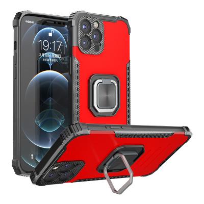 China 2021 New Design Anti-fall 360 Back Cover Mobile Ring Holder Cell Android Phone Case For Iphone 11 12 pro Max Mini for sale