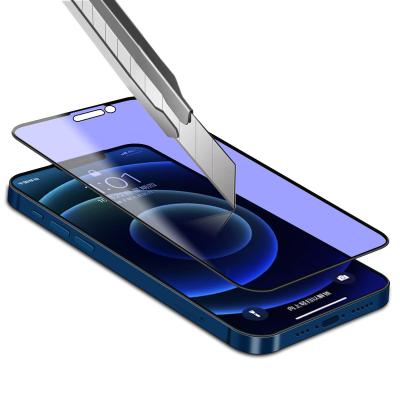 China PC/Notebook For iPhone 12 Matte Ceramic Purple Tempered Glass 9H Screen Protector Transparent High Quality Blue Light Film for sale