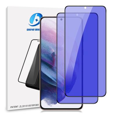 China Mobile Phone Shinebright 9H 9D Glue Full Anti Ray Matte Screen Protector Blue For Samsung Galaxy s9 plus for sale