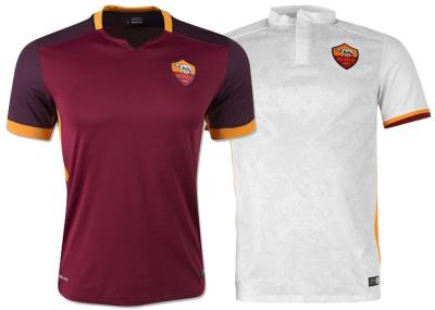 China Roma 2016 camisas ausentes do futebol da casa tailandesa superior de Totti de Rossi dos uniformes do futebol dos homens à venda