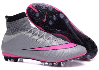 Κίνα Superfly Football Boots AG γκρίζο ροζ λύκων παπουτσιών ποδοσφαίρου σφηνών των ατόμων προς πώληση