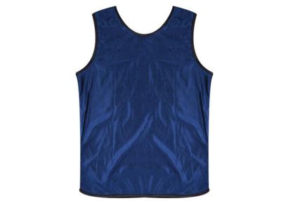 China Blank Sleeveless Soccer Training Vests With Herringbone Tape , Mens Sports Vest for sale