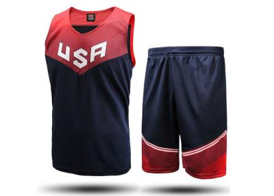 China Basketball Training Jerseys Sublimation Printing , Customize Basketball Uniform for sale