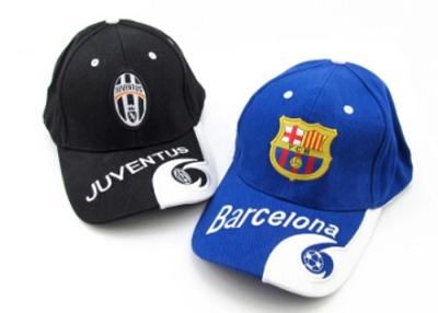 China Barcelona Blue Soccer Caps Real Madrid White Football Cap With Club Team Logo for sale