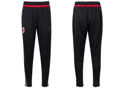 China AC Milan Black Thai Quality Football Pants Long Trousers 100% Polyester Pants for sale