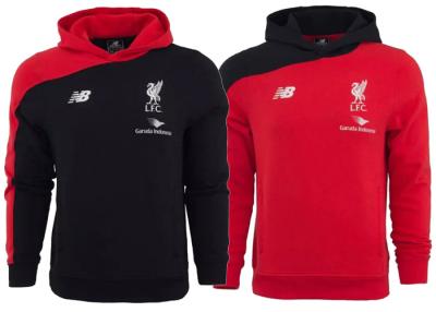 China Livepool Club Team Custom Football Hoodies Soccer Sweatshirt Red Black Adults for sale