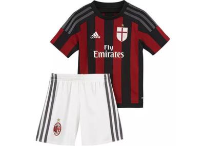 China Uniforme tailandés superior fresco casero del equipo de fútbol de los jerséis de fútbol de los niños de AC Milan en venta