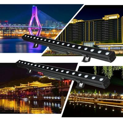 China High Quality Lamp Beads Faceplate Building DMX Controller Led Wall Wash Light for sale