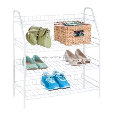 China Expandable 4-Tier Wire Shoe Shelf Rack, Folding Shoe Rack, Shoe Rack Shoe Rack Shoe Rack for sale