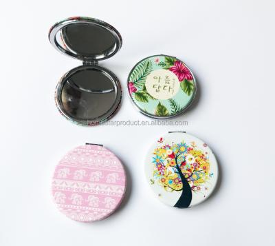 China Bilateral Wholesale Custom Pocket Compact Mirror for sale