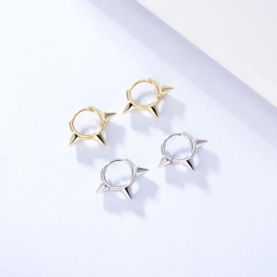 China TRENDY Fashion Circle Hoop Earrings 925 Sterling Silver Stud Earrings For Women for sale